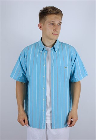 VINTAGE POLO LACOSTE SLEEVE SHIRT MENS T-SHIRT TOP