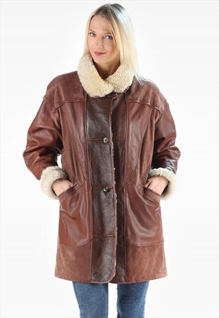 SHEEPSKIN SHEARLING WINTER COAT