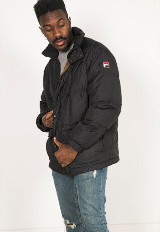 VINTAGE 80S USA FILA SPORT PADDED PARKA COAT / R152