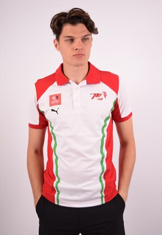 VINTAGE PUMA POLO SHIRT MULTI