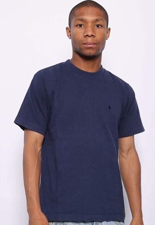 VINTAGE NIKE CHEST LOGO T-SHIRT BLUE