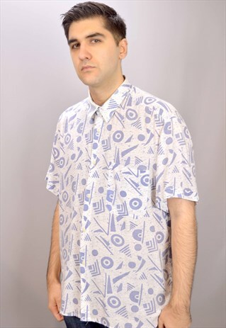 VINTAGE PATTERNED SHORT SLEEVE SHIRT