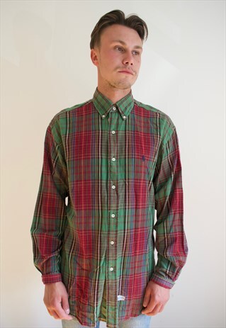 VINTAGE 90'S MEN'S CHECKED RALPH LAUREN SHIRT