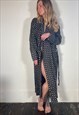 UNISEX COTTON ROBE DRESSING GOWN CLASSIC PATTERN REVIVAL