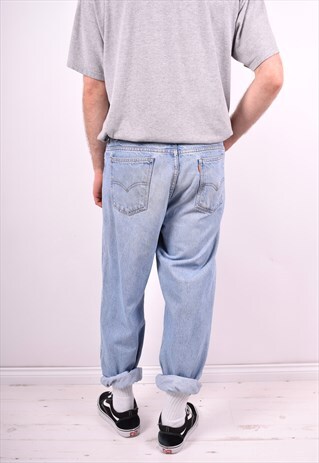 LEVI'S 550 MENS VINTAGE JEANS W38 L30 BLUE 90'S