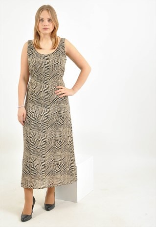 Vintage  maxi dress in leopard print