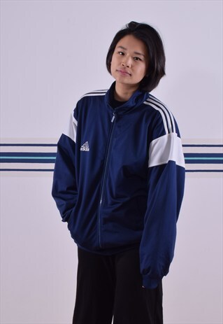 NAVY ADIDAS TRACK JACKET