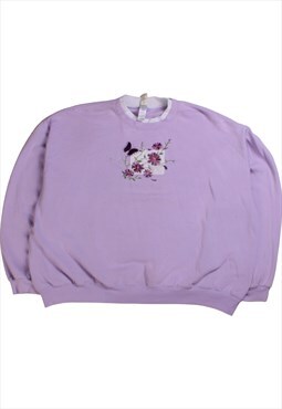 Vintage  Decorated Originals Sweatshirt Flower Crewneck