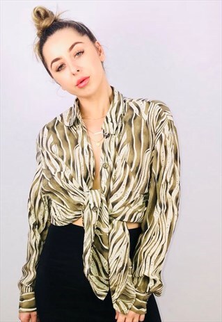 VINTAGE OVERSIZED PATTERN SHIRT