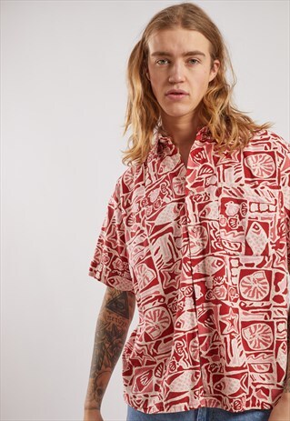 VINTAGE PATTERNED SHORT SLEEVE SHIRT