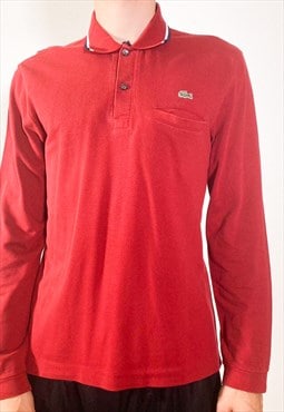 Vintage 90s long sleeved red shirt 