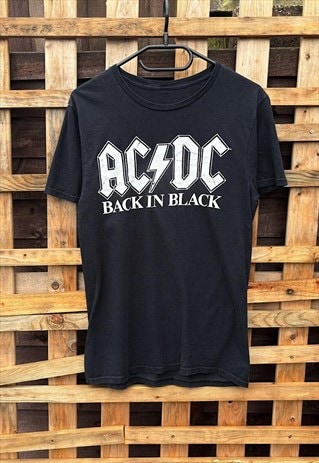 AC/DC back in black black graphic T-shirt XS