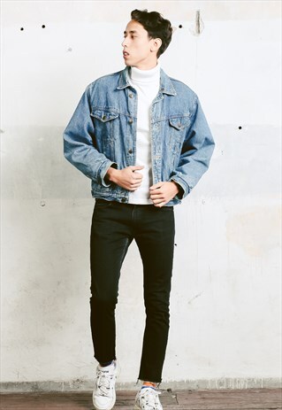 VINTAGE SHERPA LINED DENIM JACKET
