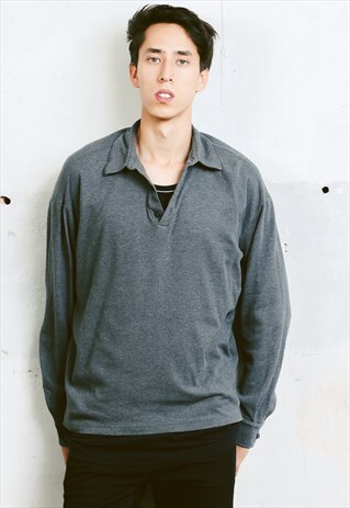 VINTAGE HUGO BOSS LONG SLEEVE POLO SHIRT