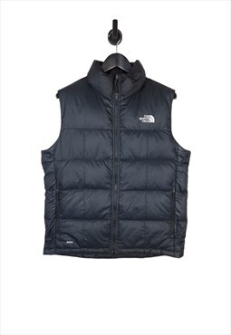 Men's The North Face 550 Gilet Puffer Jacket In Black Size M