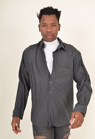VINTAGE 90'S SOFT TEXTURE SHIRT GREY