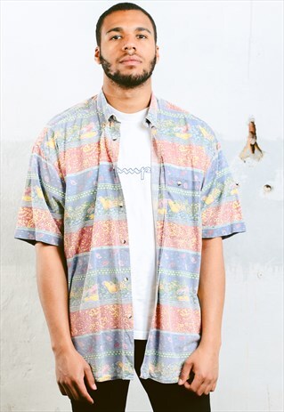 VINTAGE ABSTRACT PATTERN SHIRT
