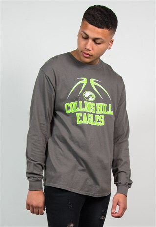 USA LONG SLEEVE T-SHIRT TOP COLLINS HILL EAGLES