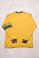 VINTAGE NIKE OG SILVER TAG 365 YELLOW COLOUR BLOCK TOP 
