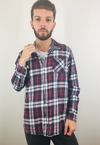 VINTAGE CHECK FLANNEL SHIRT
