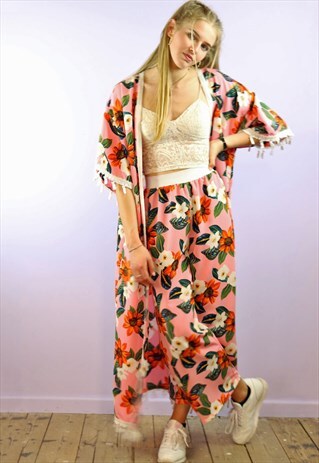 CROP PANTS AND KIMONO CO-ORDINATES