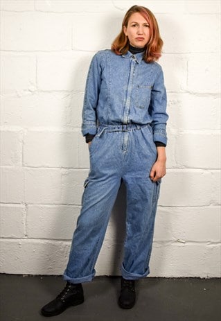 VINTAGE 90S BLUE DENIM OVERALLS