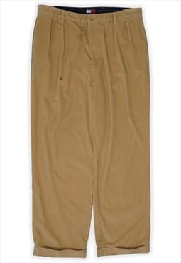 Vintage Tommy Hilfiger Beige Corduroy Trousers Womens