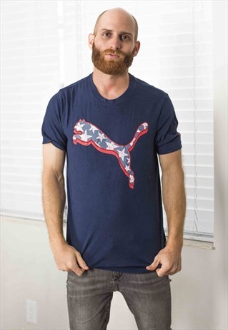 VINTAGE PUMA T-SHIRT LOGO 90S S 5.7