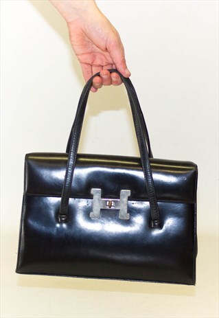 VINTAGE 60'S LEATHER H BAG