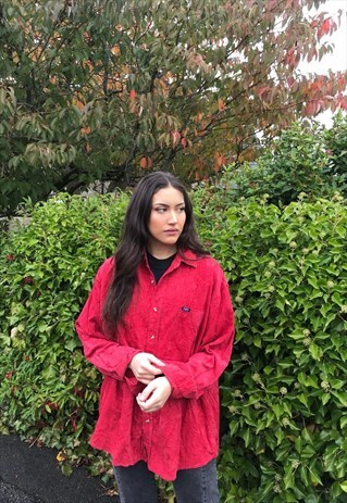 VINTAGE 90S CORD / CORDUROY UNISEX RIBBED OVERSIZED SHIRT