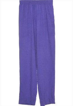 Purple Casual Alfred Dunner Trousers - W28