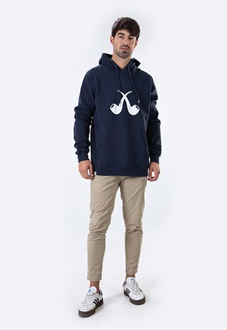 NAVY CLOTH PIPAS SWEATSHIRT
