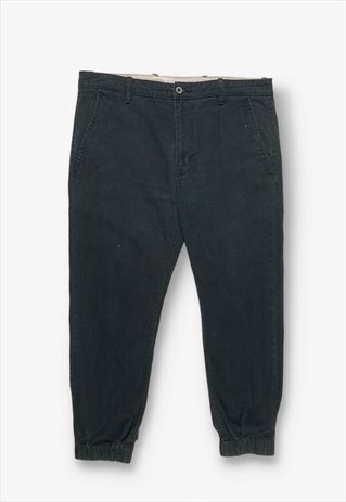 Vintage Levi's Cuffed Chino Trousers Black W36 L30 BV20479