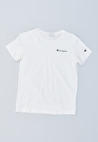 VINTAGE 90'S CHAMPION T-SHIRT TOP WHITE