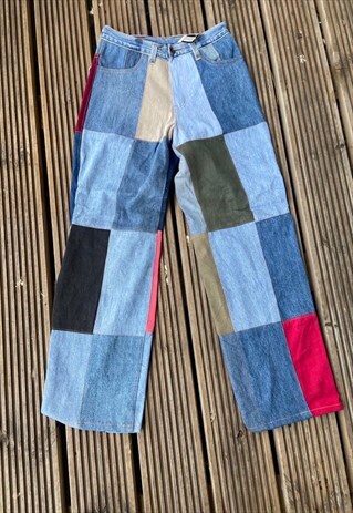 REWORKED PATCHWORK JEANS
