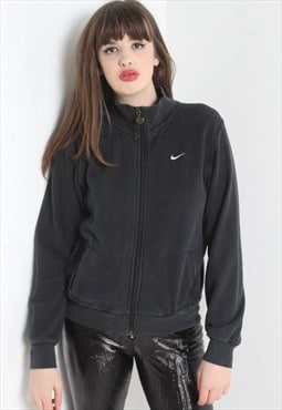 Vintage Nike 90's Full Zip Sweatshirt - Black