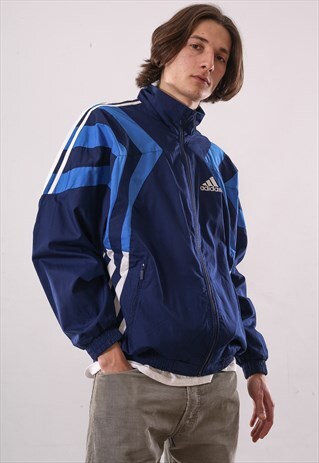 90'S VINTAGE MENS ADIDAS WINDBREAKER TRAINING SUIT JACKET