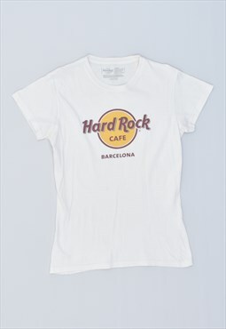 Vintage 90's Hard Rock Cafe Barcelona T-Shirt Top White
