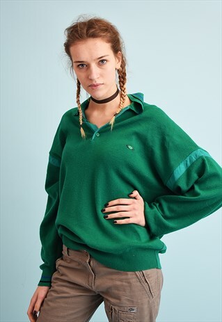 90'S RETRO MINIMALIST OVERSIZED DADS KNIT JUMPER