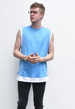AIR JORDAN BABY BLUE VEST SIZE M