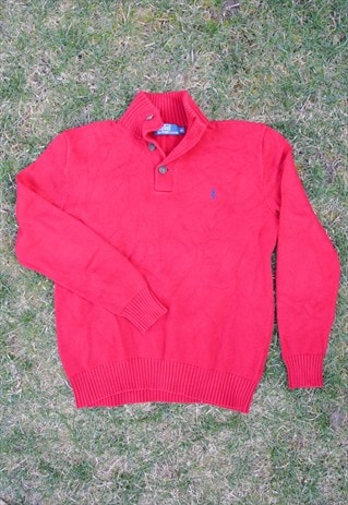 Vintage 90s RALPH LAUREN 1/4 Jumper  Sweatshirt