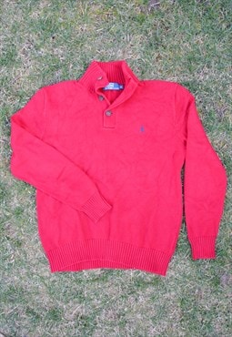 Vintage 90s RALPH LAUREN 1/4 Jumper  Sweatshirt