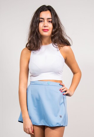 VINTAGE 90'S BABY BLUE TENNIS MINI SKIRT