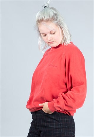 VINTAGE 90'S RED LEVI'S EMBROIDERED SWEATSHIRT