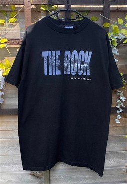 Vintage Tultex 1990 The rock movie promo black T-shirt large