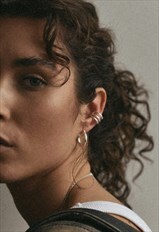 Wave Ear Cuff Silver