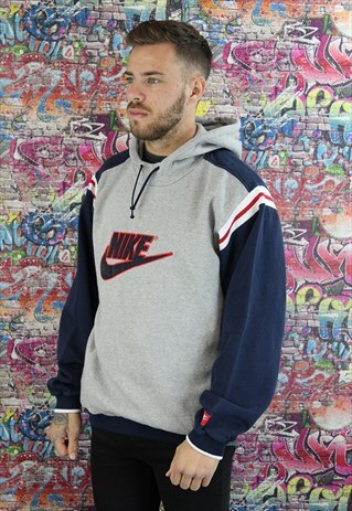VINTAGE NIKE HOODIE/HOODED SWEATSHIRT. UNISEX SPORTSWEAR.