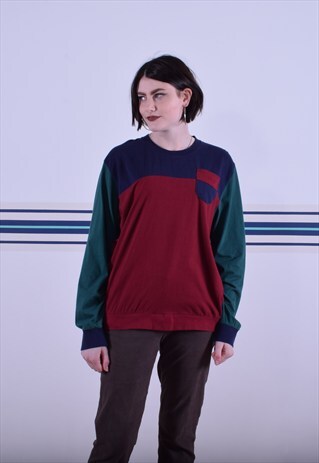 MULTI-PANELLED RETRO LONG SLEEVED T-SHIRT