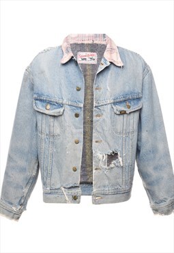 Vintage Lee Distressed Denim Jacket - XL
