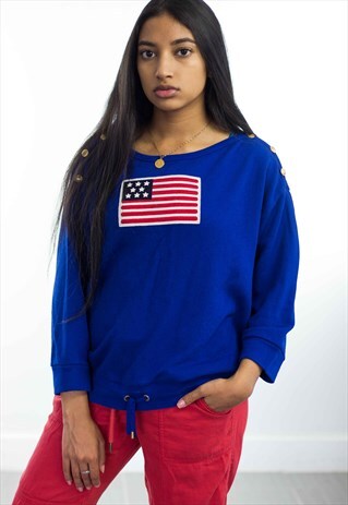 VINTAGE RALPH LAUREN JUMPER SWEATER 90S L 11.2